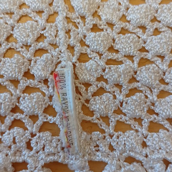 Beta's Choice White Crocheted Sweater - (3194) - Picture 8 of 11